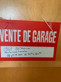 Vente de garage 