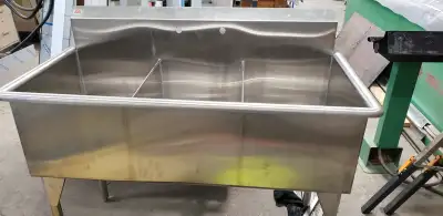 New 3 Compartment Sink (Multiple available) Made in Winnipeg, View more