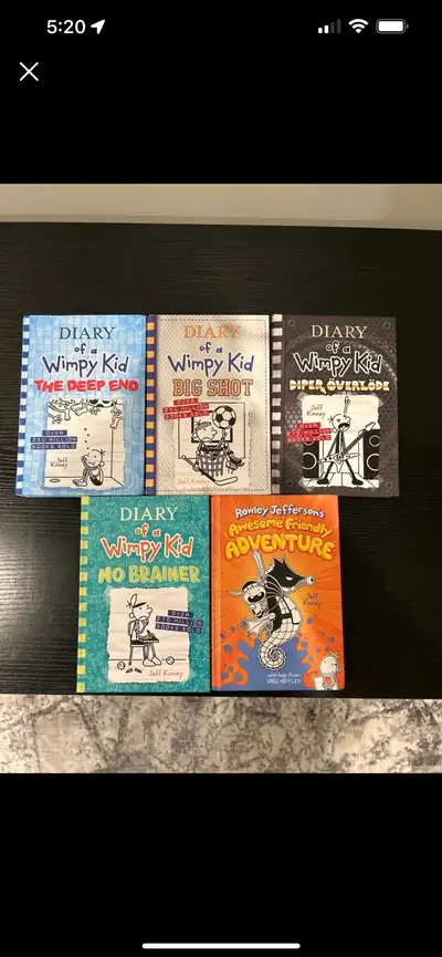 Diary of a wimpy kid books + Rowely Jefferson book, View more