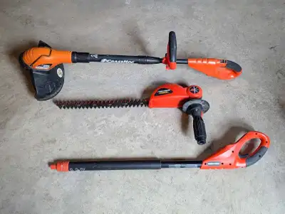 BLACK+DECKER 18V Power Tools - Long Trimmer Pole Hedge - String GrassHog grass trimmer - Power Drill...