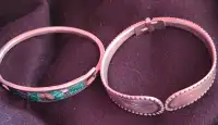 2 silver bracelets 