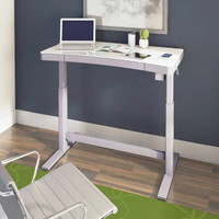 Tresanti 119.4 cm (47 in.) Modern White Adjustable Height Desk