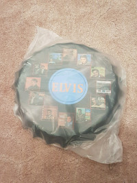 ELVIS GIANT BOTTLECAP RECORD COLLECTION. 16-INCH DIMENSIONS 