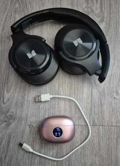 Monster Headphones & Rose gold Earbuds, View more