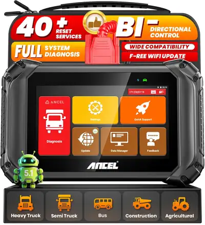 NEW ANCEL V5HD PRO Heavy Duty Truck Scanner All System Bidirecti, View more