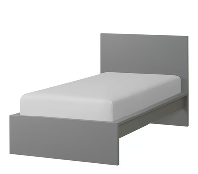 ikea malm single / twin bed + slats (never used), View more