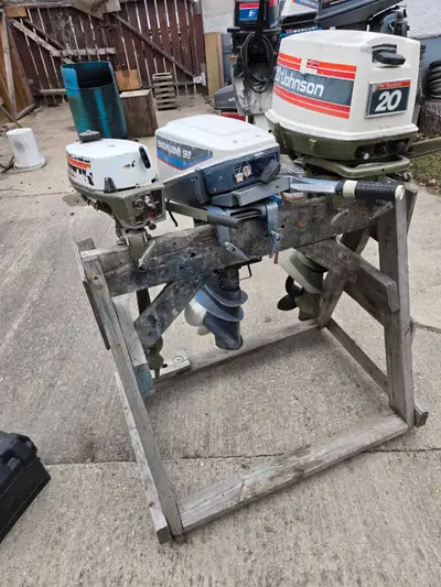 3 outboard for sale all run good. Can be seen running. Also have parts and motors of all makes and s...