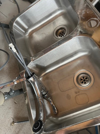 Blanco kitchen sink, Moen faucet 