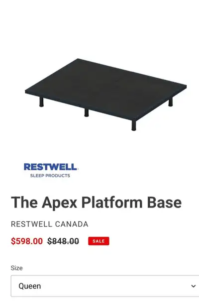 Restwell Queen Bed Frame, View more