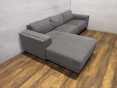 Structube grey sectional. FREE DELIVERY, View more