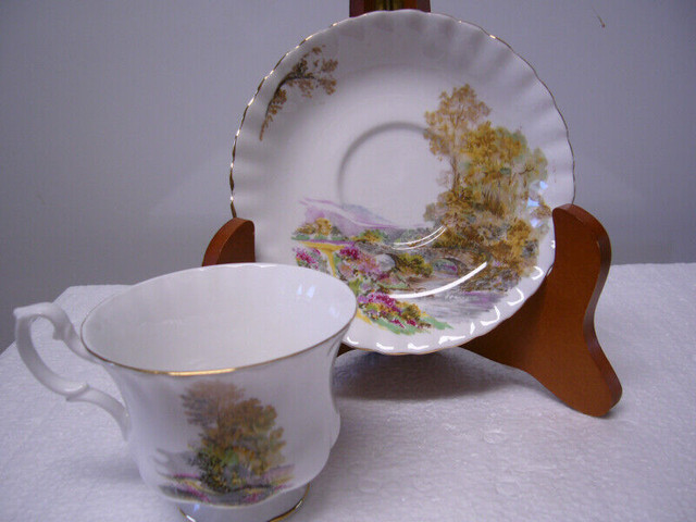 Vintage Royal Albert Footed Unnamed Cup& Saucer in Arts & Collectibles in Dartmouth - Image 2