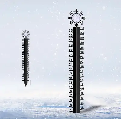 36” snow gauge with thermometer , View more