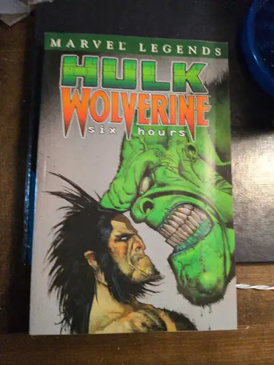 I am selling a Marvel Legends Hulk Wolverine graphic novel. This paperback comic book crossover even...