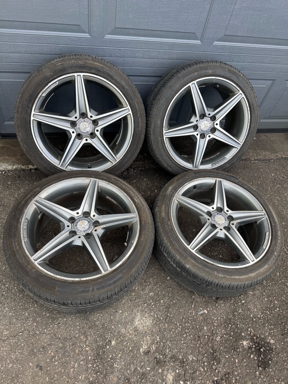 Mercedes C-Class All Season Tires on Rims 225 45 R18 AMG Wheels | Tires ...