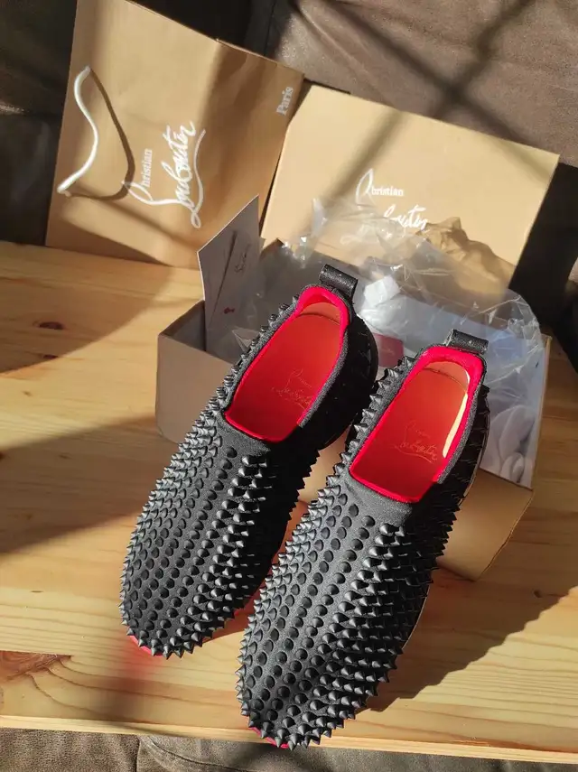 Black Spiked Slip-On Sneakers in Women's - Shoes in City of Toronto - Image 7