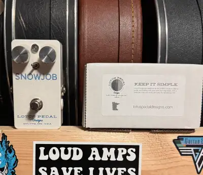 Up for sale is a Lotus Pedals Snowjob Underdrive s/n 3. Not looking for any trades, thanks.