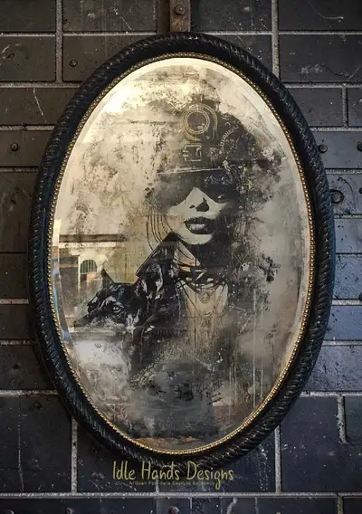 Steampunk Wall Mirror, View more
