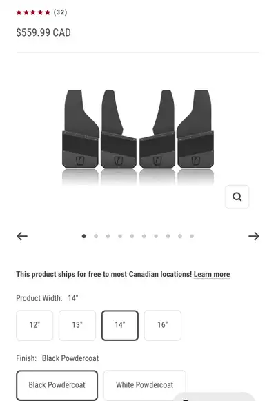14’ Black power coat, still in package