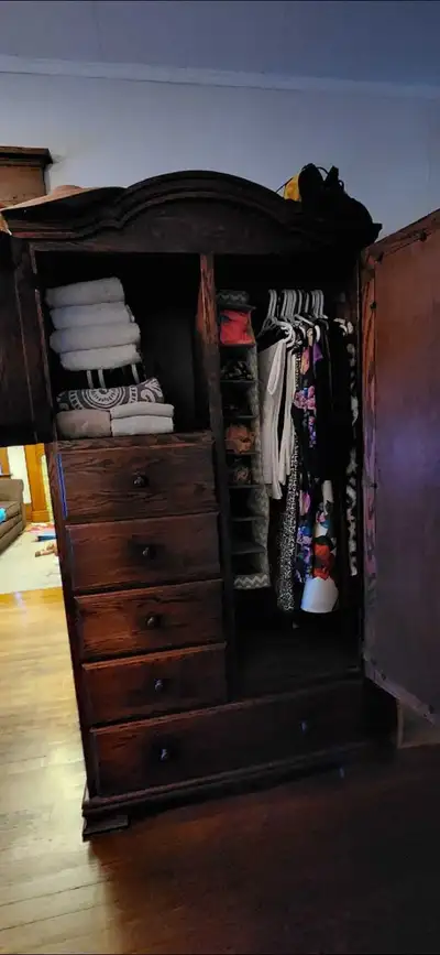 Solid Wood Wardrobe, View more
