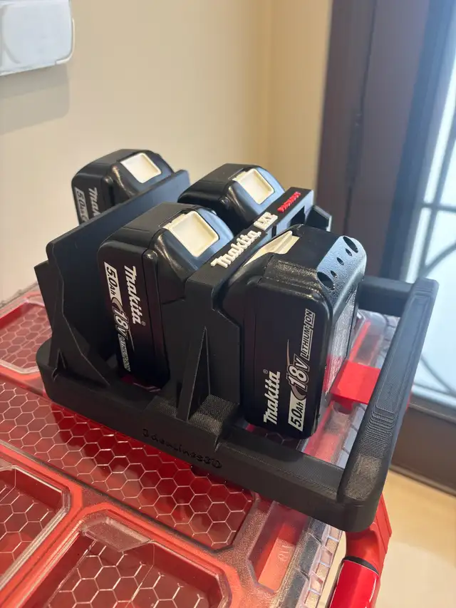 Packout Holder Caddy Carrier for 6x Makita LXT 18V Batteries in Power Tools in Markham / York Region - Image 4