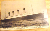 Antique Litho Post Card.  The  S.S. Titanic'