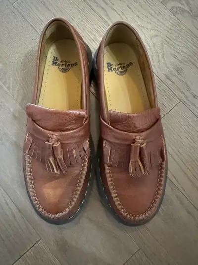 Dr. Martens Adrian leather loafers. Worn once. Purchased the wrong size two months ago in preparatio...