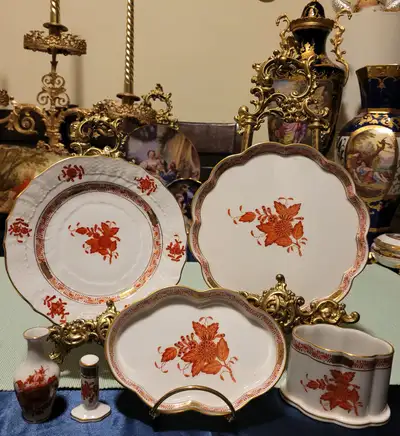 Herend Hungary "Apponyi Orange" Collection - Hand-Painted, View more