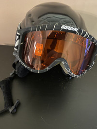 Skiing helmet with goggles youth size M 51-53 cm