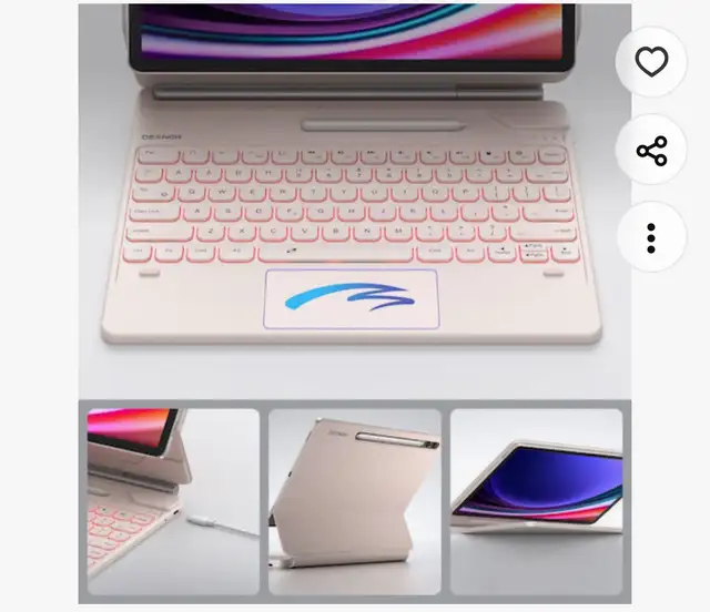 Dexnor Tablet Keyboard Case (Pink)65689556482689124