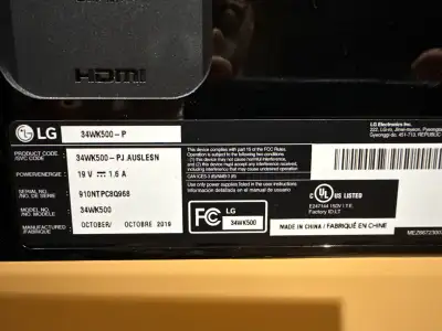 LG 34WK500 Ultrawide Monitor, View more
