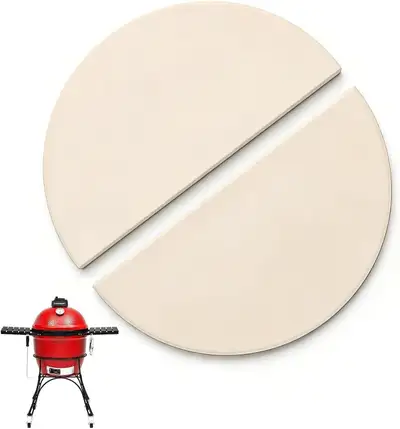 15" Half-Moon Heat Deflectors for Kamado Joe & Big Green Egg, Ce, View more