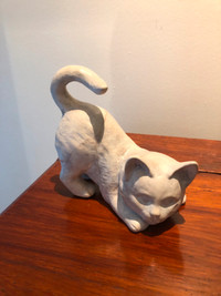 Guy de Pelteau Canadian Studio Art Pottery Signed  Kitten