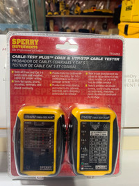 Sperry cable test plus cat5 and coax cable