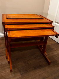 Stacking Teak Coffee Tables