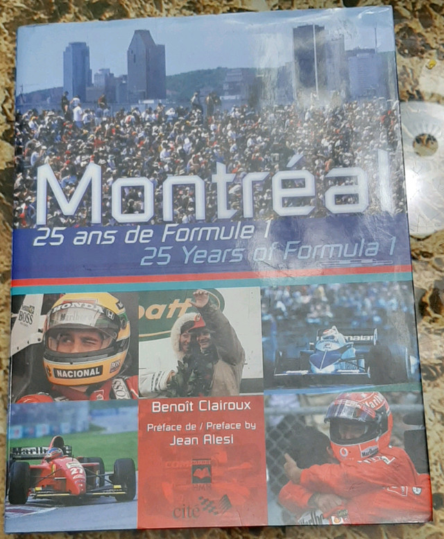 Beau Livre 11 x 14 Montreal 25 Ans de Formule 1 dans Art et objets de collection  à Trois-Rivières