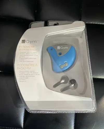 Gym pedometer with fm radio BNIB, View more