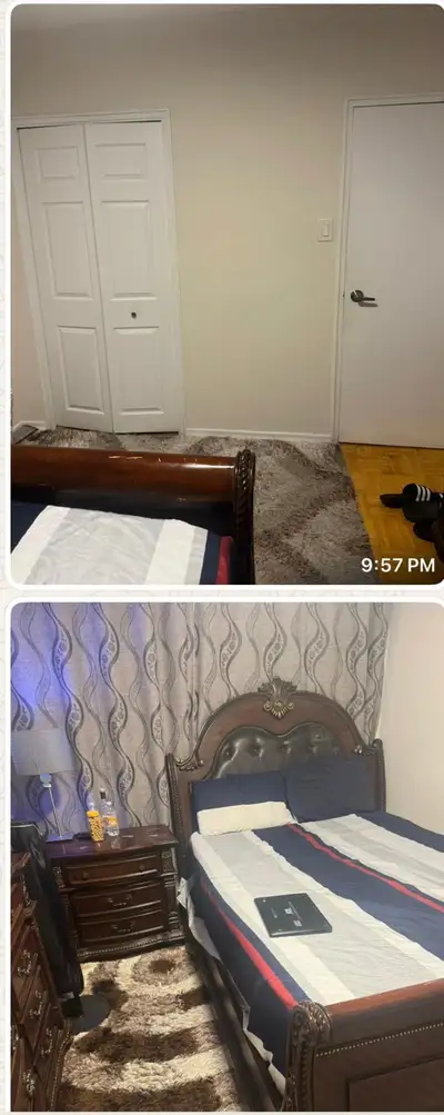 a shared apartment , one bedroom available as from July 1st .