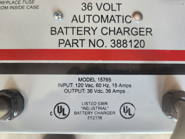 36 Volt Battery Charger in Other in Kitchener / Waterloo - Image 2