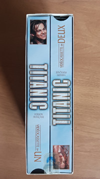 Cassette VHS Neuve originale du film TITANIC(1997) en francais.