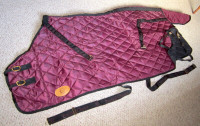 NEW! 78" quilted winter stable blanket, poly fill, Dawson Creek