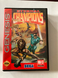 Sega Genesis Eternal Champions game + case + manual
