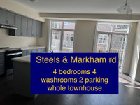 Steels & Markham rd 4 bedrooms whole house rent