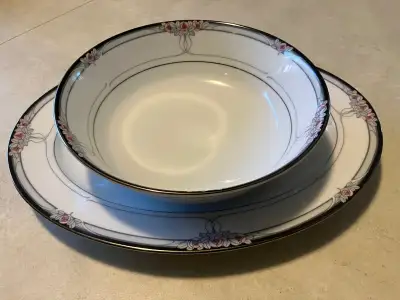 Legendary by Noritake Seance serving platter and bowl, View more