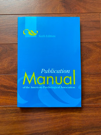 APA Manual (6th Edition)