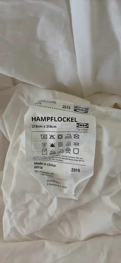 IKEA HAMPFLOCKEL Duvet Cover and Pillowcase Set, View more