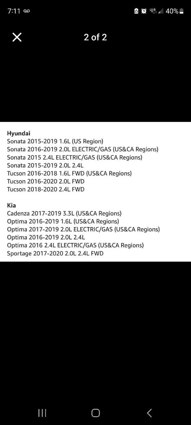 2017 kia sportage parts in Other Parts & Accessories in Barrie