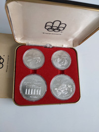 1976 OLYMPIC COINS 4 Coin Set - Zeus,Temple,Athlete & Olympic