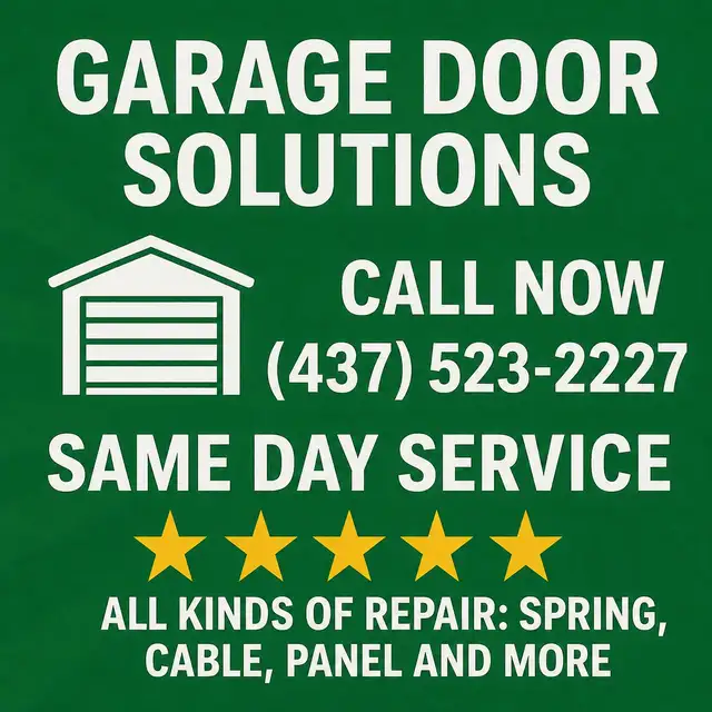 Garage door and opener repair service 
