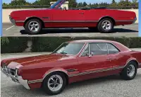 SALE PENDING SET 4 OF 2400 MILE TIRES AND WHEELS 1966 OLDS 442