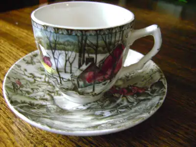 BEAUTIFUL OLD CUP AND SAUCER IN GREAT SHAPE, View more